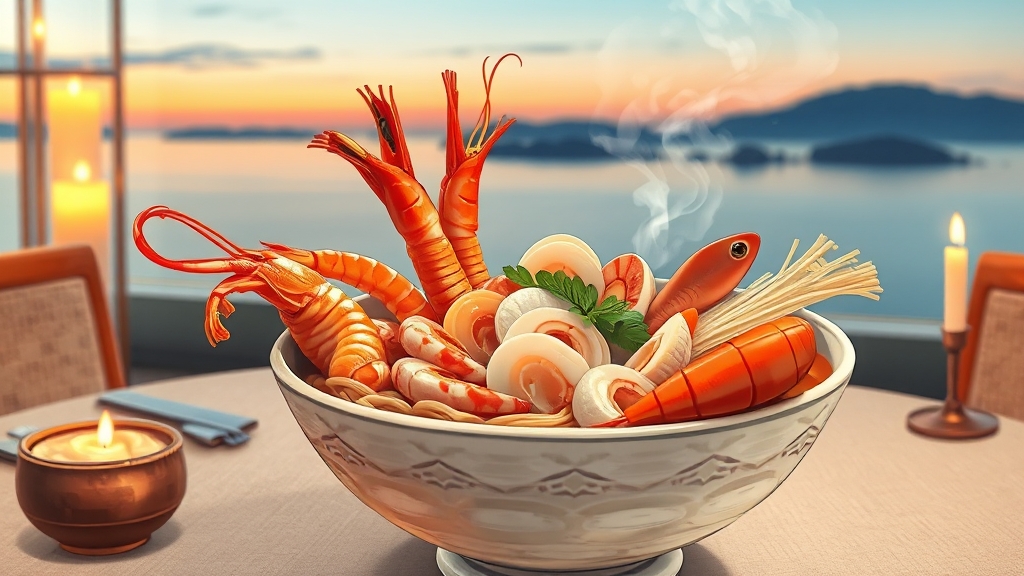 해물칼국수 & 회 전문점 (illustration 스타일)
