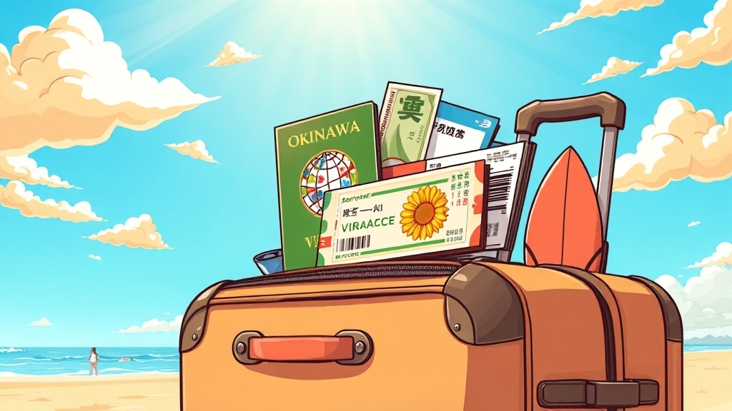 오키나와 여행, 준비물은? (cartoon 스타일)