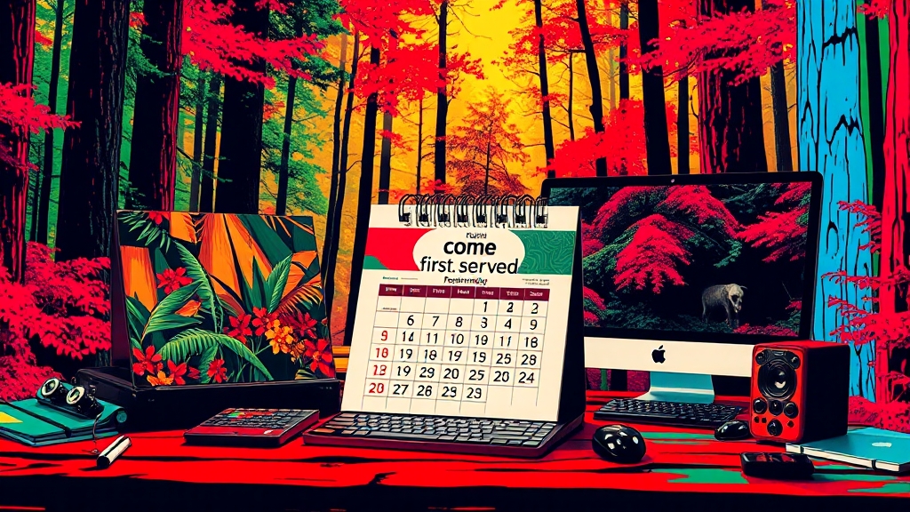 국립자연휴양림 예약 방법 총정리 (popart 스타일)