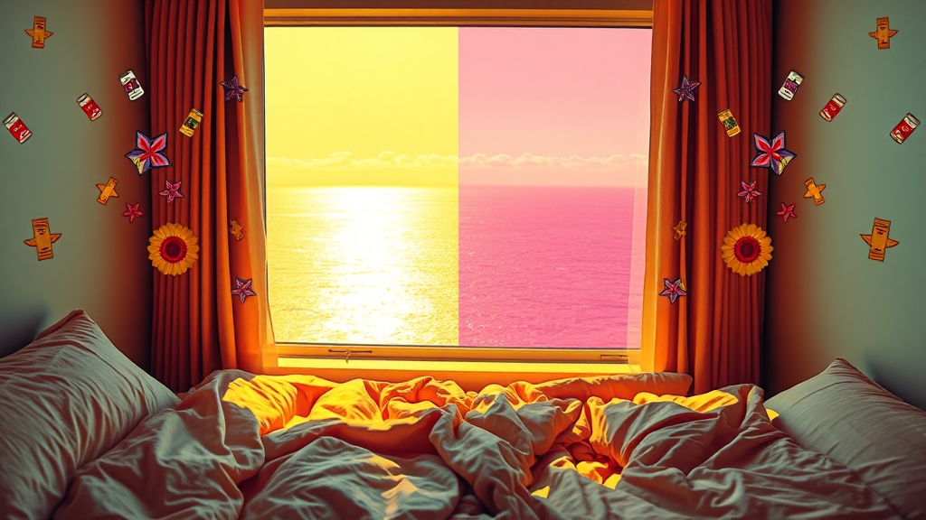 숙박, 어디서 묵을까? (popart 스타일)
