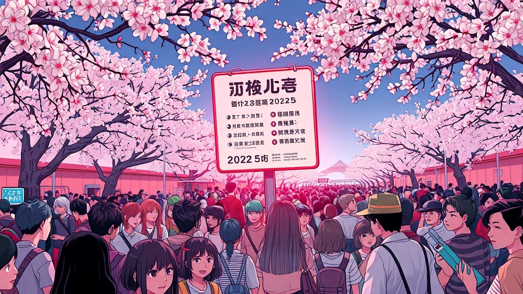 축제 방문 꿀팁 & 주의사항 (illustration 스타일)