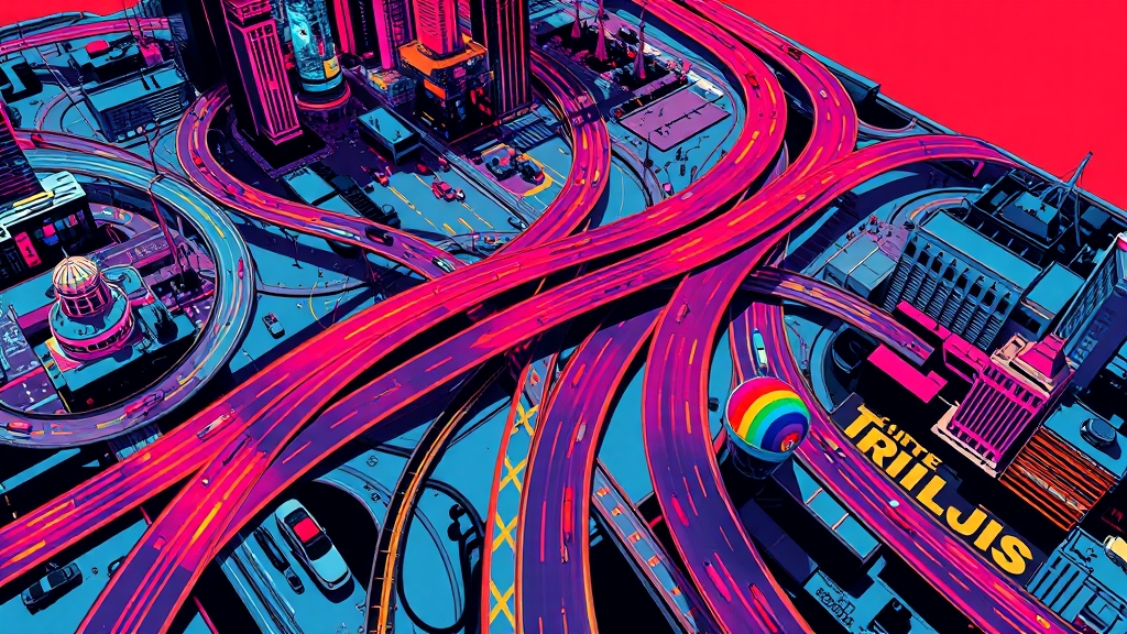 운전 중 교통정보 활용 전략 (popart 스타일)
