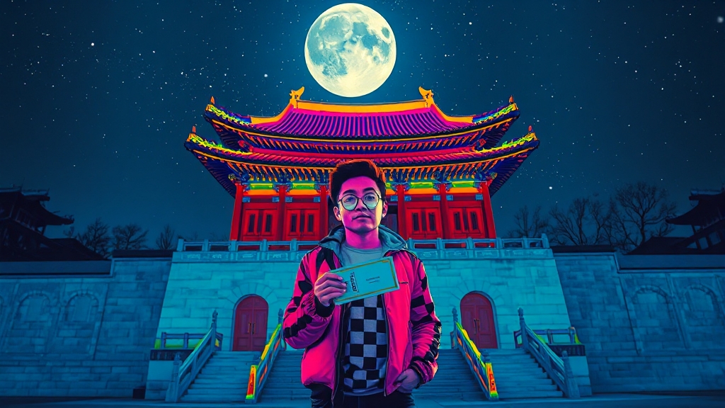 달빛 아래 창덕궁으로! (popart 스타일)