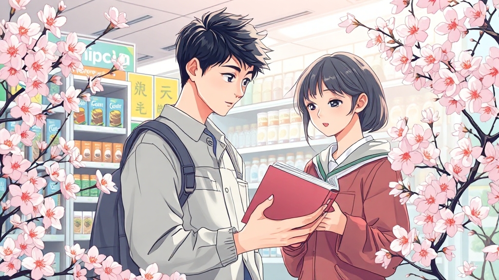 일본 일자리 찾기 전략 (illustration 스타일)