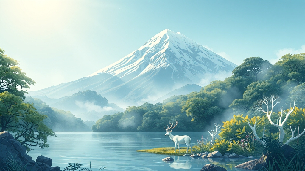 백록샘, 그 특별한 가치 (illustration 스타일)