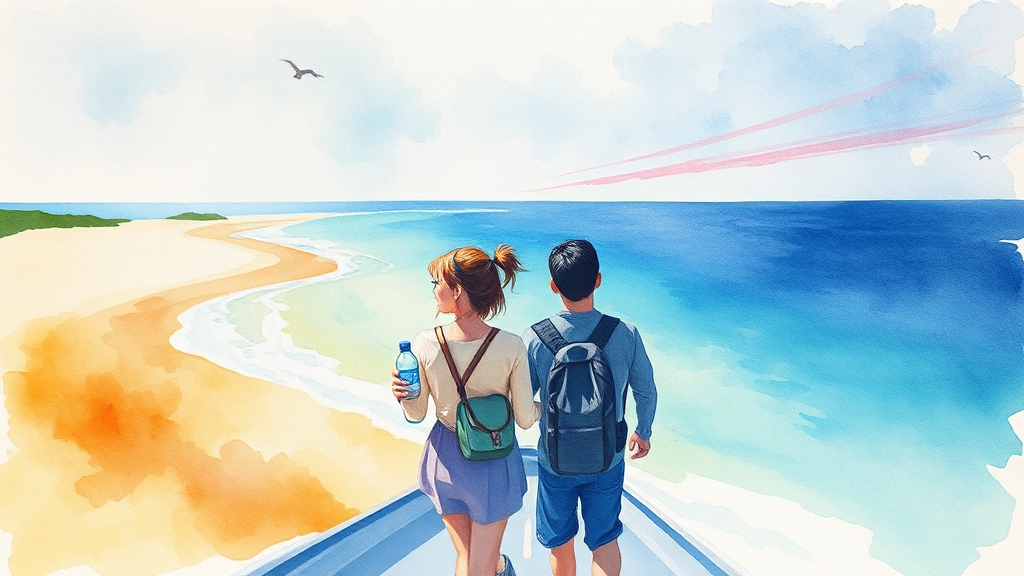 미야코지마 3박4일 추천 코스 (watercolor 스타일)