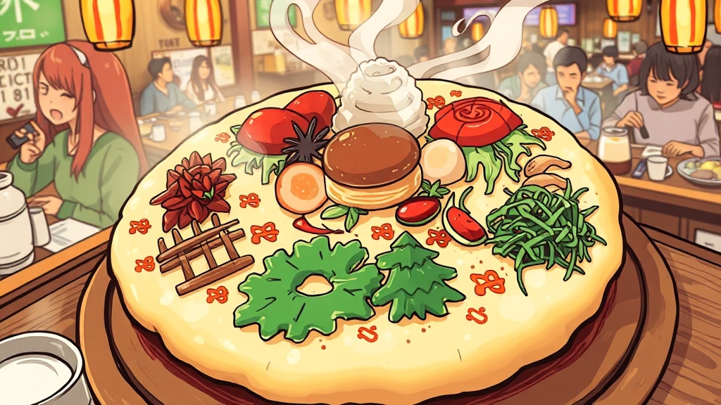 오코노미야끼의 역사 (cartoon 스타일)