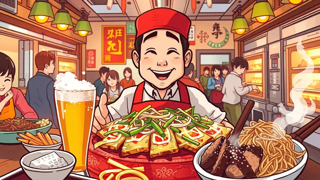 인기 메뉴와 추천 조합 (cartoon 스타일)