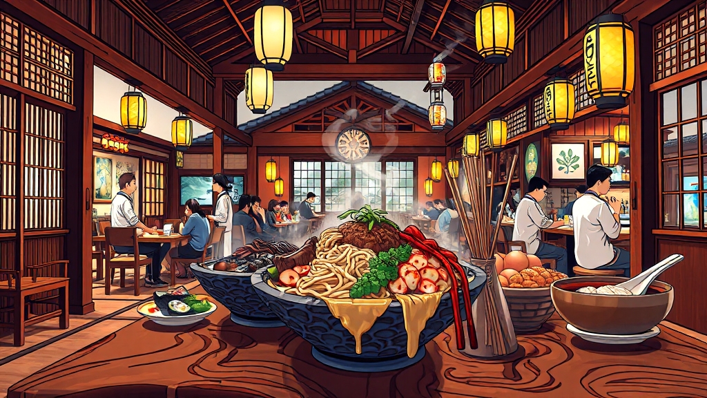 현지인 추천 맛집 베스트 5 (illustration 스타일)