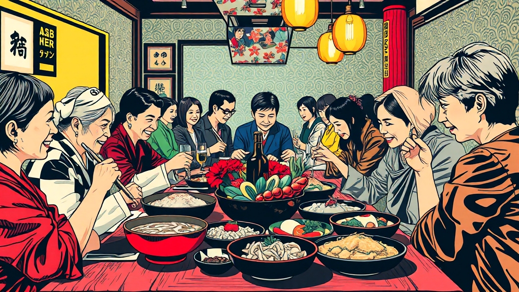 미야코지마 전통 음식 체험 (popart 스타일)