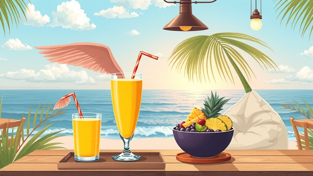 디저트 & 카페: 달콤한 휴식 (illustration 스타일)