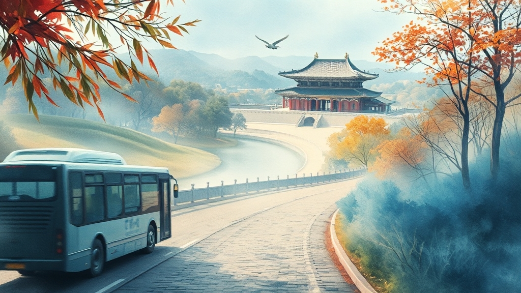 청와대 가는 길: 교통 정보 총정리 (watercolor 스타일)
