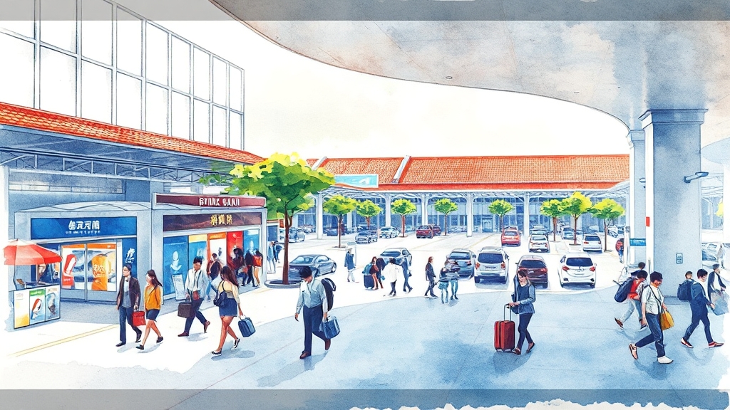 부산항 국제여객터미널, 완벽 이용 가이드 (watercolor 스타일)