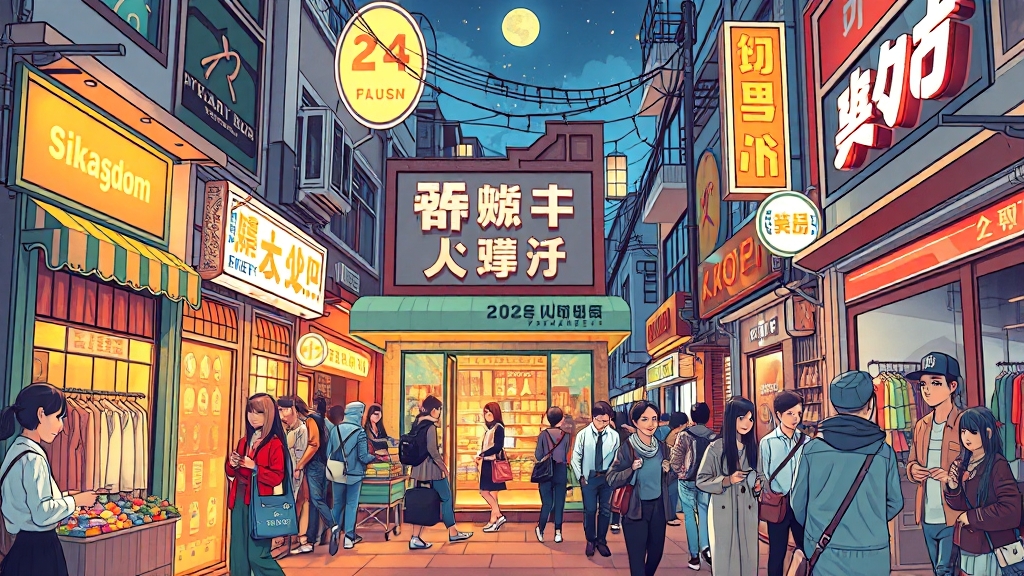 개성 넘치는 매장 둘러보기 (illustration 스타일)
