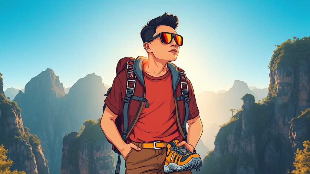 여행 준비: 항공, 숙소, 준비물 (illustration 스타일)