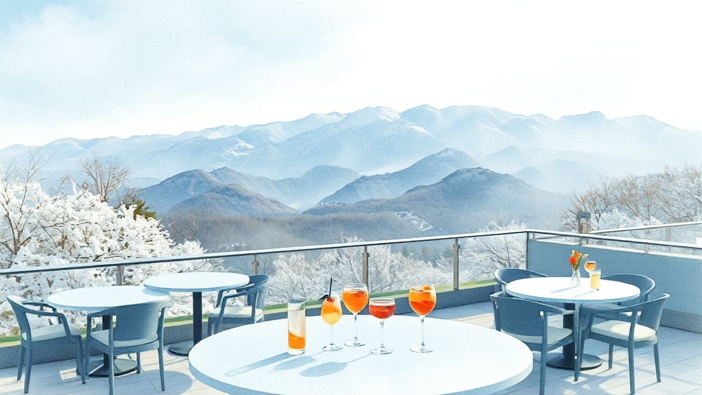 루프탑 & 뷰 감상 포인트 (watercolor 스타일)