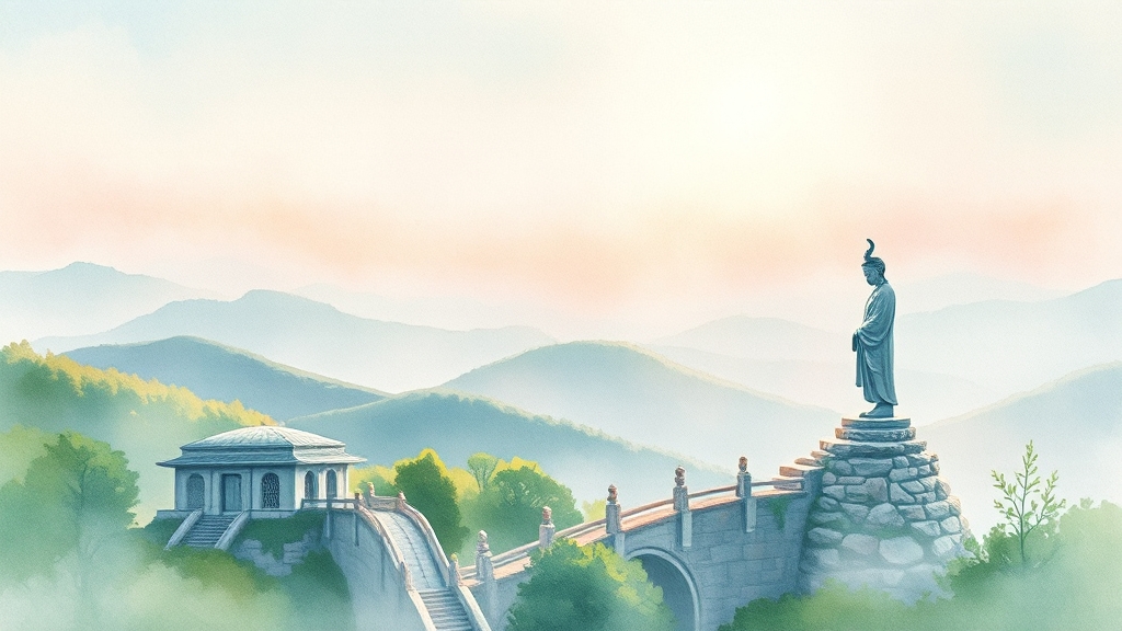 청리움 주변 관광 코스 추천 (watercolor 스타일)