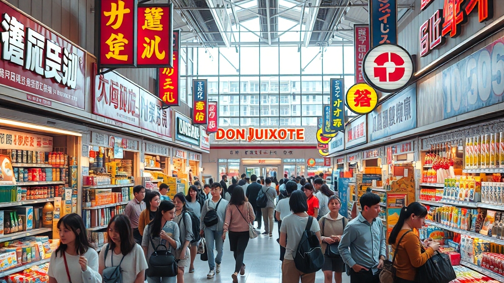 돈키호테 매장 정보 & 특징 (realistic 스타일)