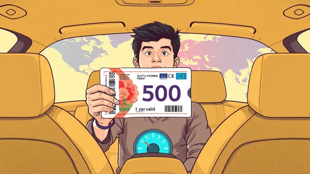 발급 비용 및 유효기간 (illustration 스타일)