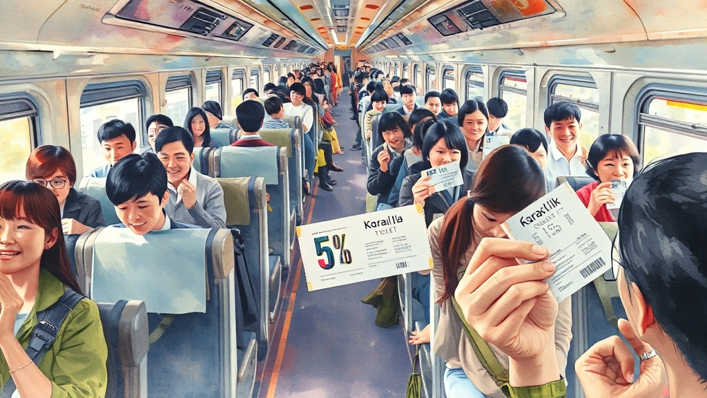 KTX 자유석 이용 방법 및 팁 (watercolor 스타일)