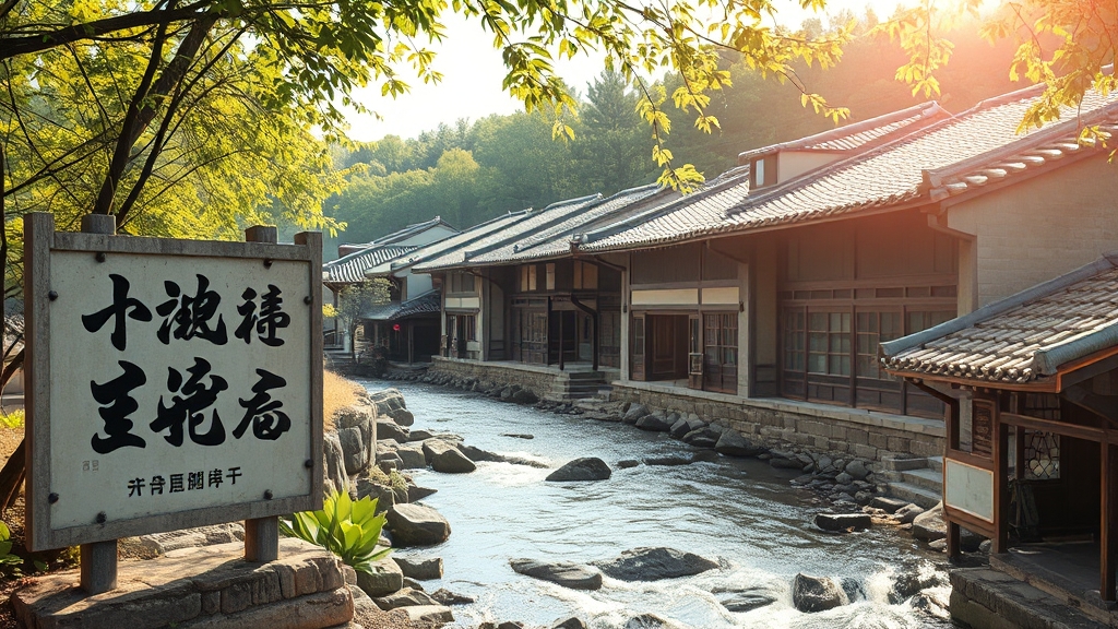 무섬마을의 역사와 특징 (realistic 스타일)