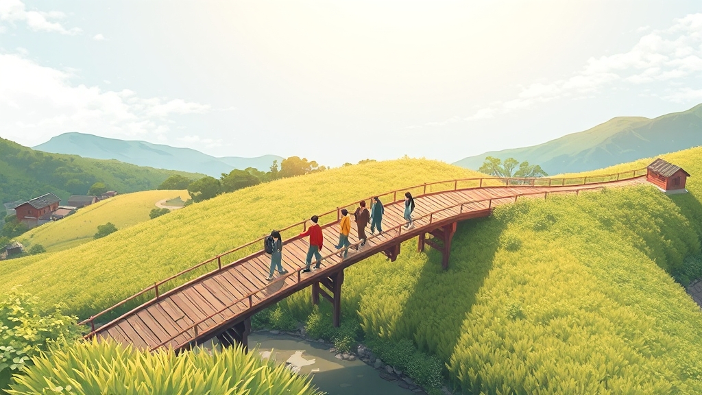 주변 여행지 추천 (illustration 스타일)