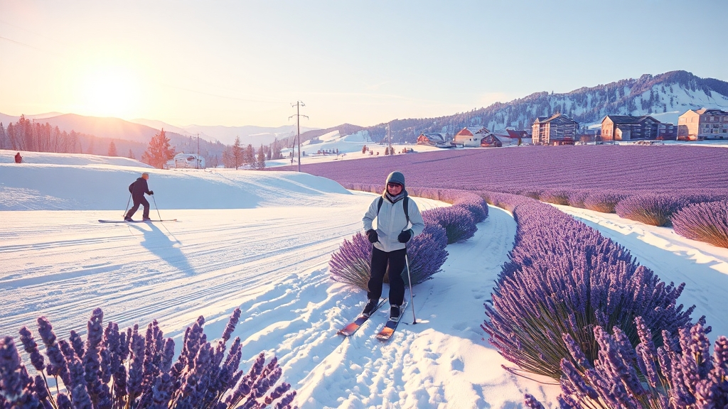 홋카이도, 계절별 매력 (realistic 스타일)