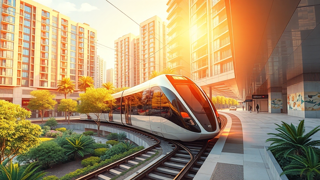 위례 트램의 기대 효과 (illustration 스타일)