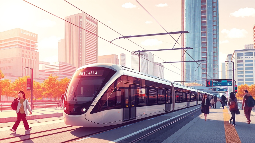 위례 트램 관련 정보 (illustration 스타일)