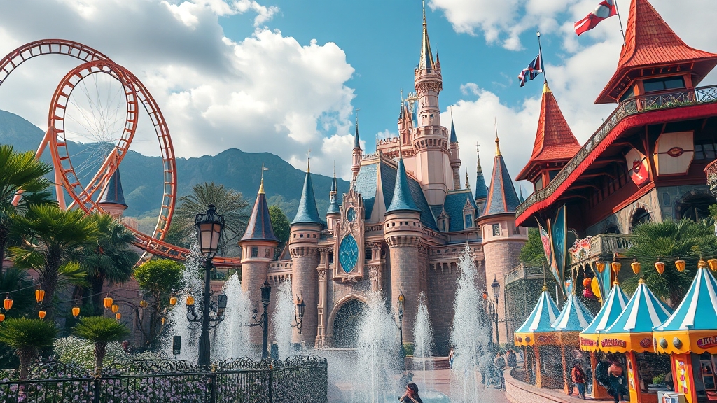 놓칠 수 없는 어트랙션 (realistic 스타일)