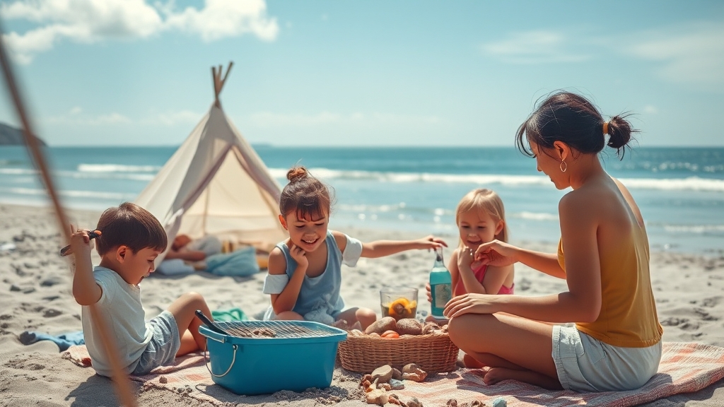 캠핑 후기 & 꿀팁 대방출 (realistic 스타일)