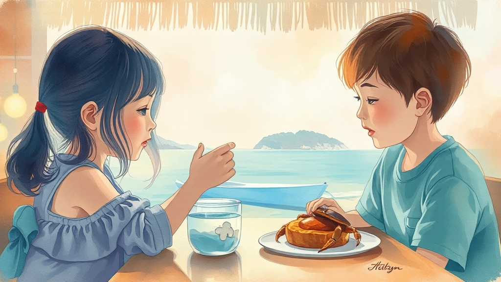 현지인이 추천하는 숨겨진 맛 (watercolor 스타일)