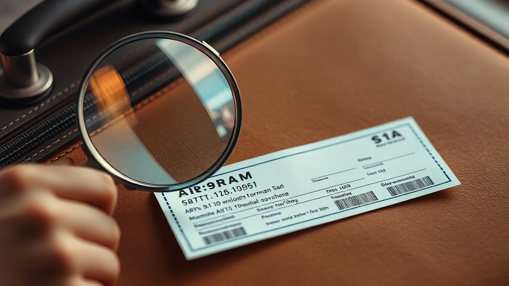 항공권 구매 시 유의사항 (realistic 스타일)