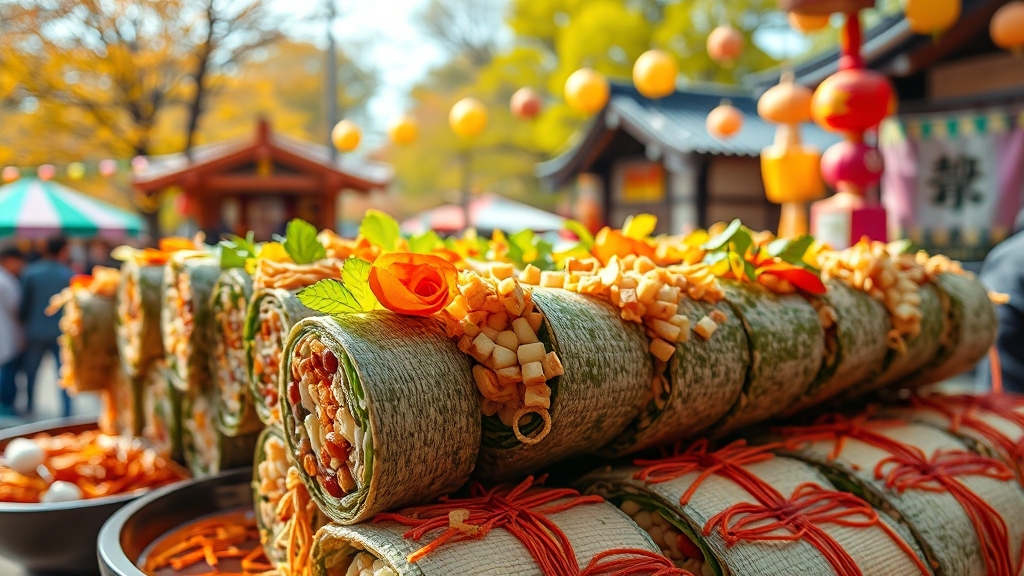 김천 김밥축제 개요 (realistic 스타일)