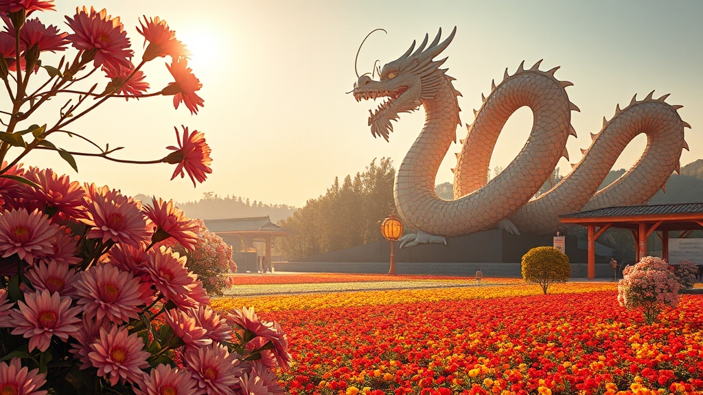 주요 볼거리: 국화꽃 전시 (realistic 스타일)