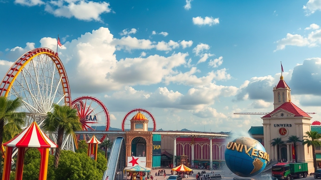 유니버셜 스튜디오 소개 (realistic 스타일)