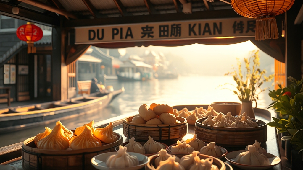 우전 맛집, 어디로 가야 할까? (realistic 스타일)