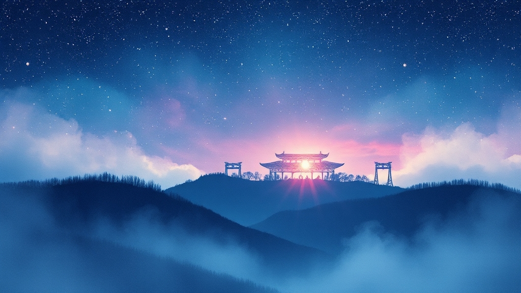 첨성대: 신라 천문 관측소 (watercolor 스타일)