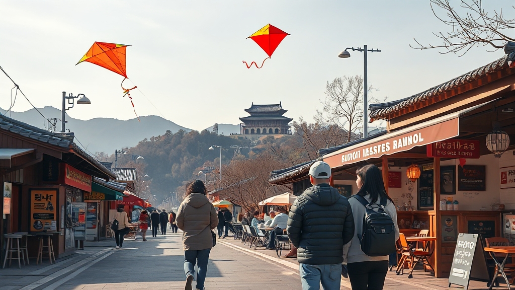 첨성대 주변 관광 정보 (realistic 스타일)