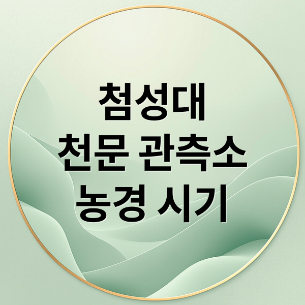 첨성대 완벽 가이드: 신라 천문학부터 현대적 가치, 주변 관광까지! 8