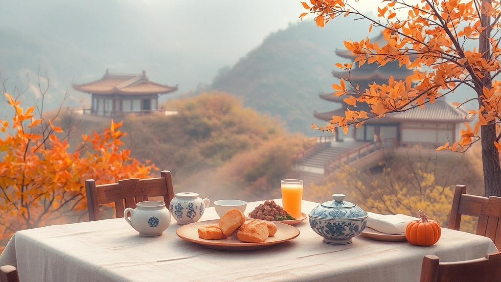 산행 후 맛집 & 카페 (watercolor 스타일)