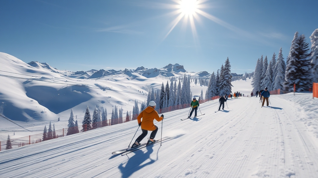 스키장 개장일, 왜 중요할까? (realistic 스타일)