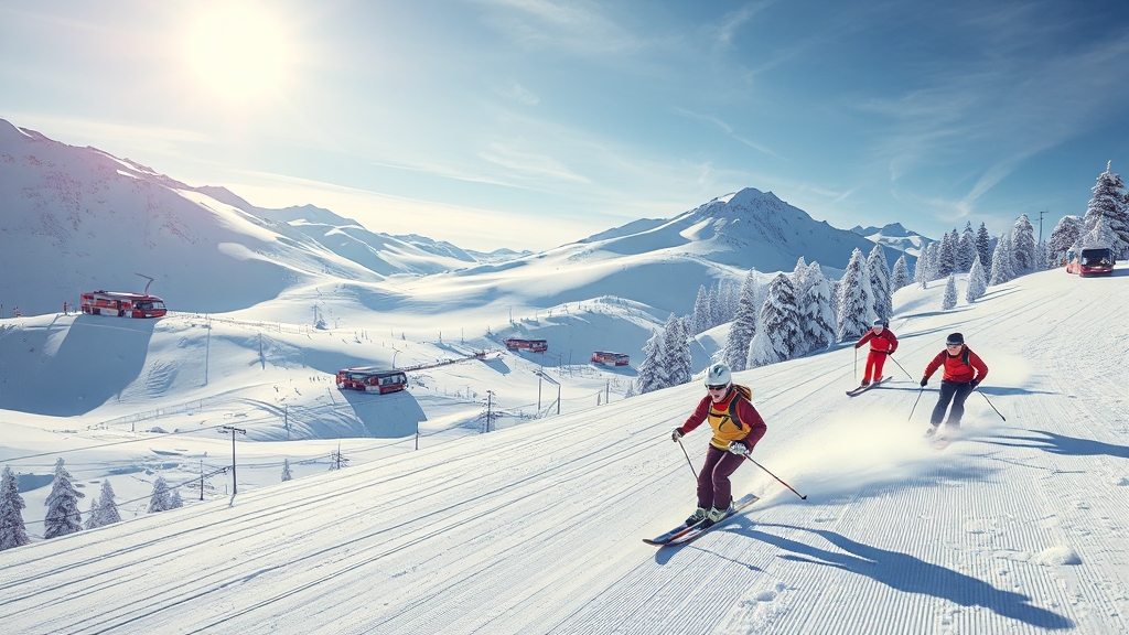 주요 스키장 개장일은 언제? (realistic 스타일)