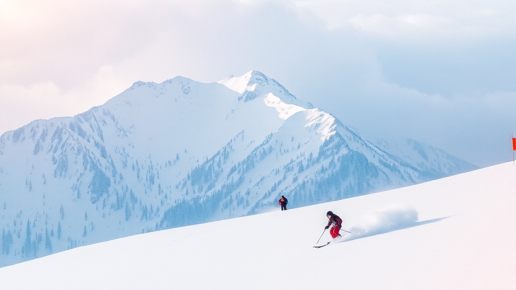 스키장별 개장일 및 운영시간 비교 (watercolor 스타일)