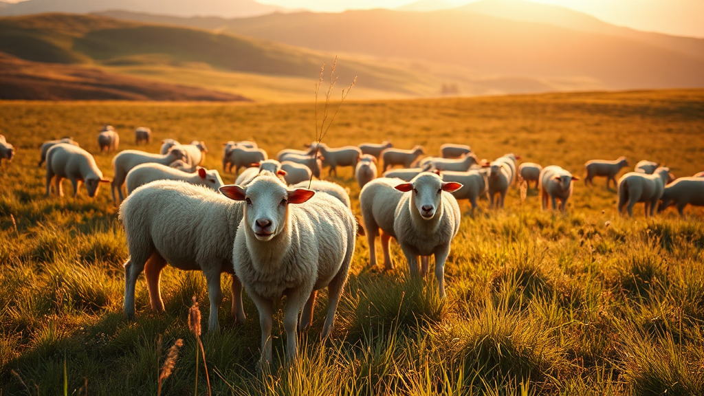 대관령 양떼목장 소개 (realistic 스타일)