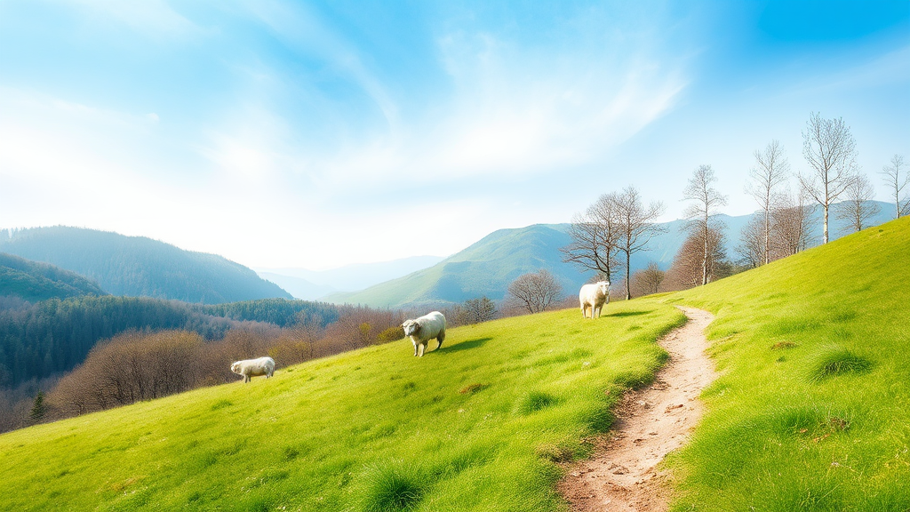 주변 관광 명소 (watercolor 스타일)