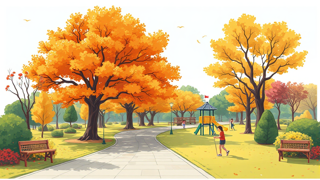 주요 시설 및 이용 정보 (illustration 스타일)