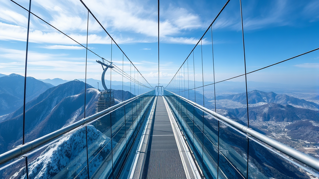 발왕산 스카이워크 탐험 (realistic 스타일)