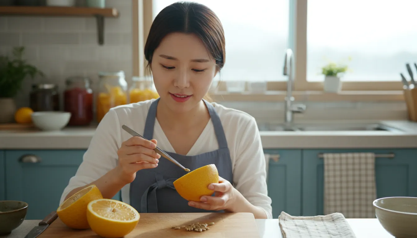 댕유자청 쓴맛 제거 핵심 비법 3가지