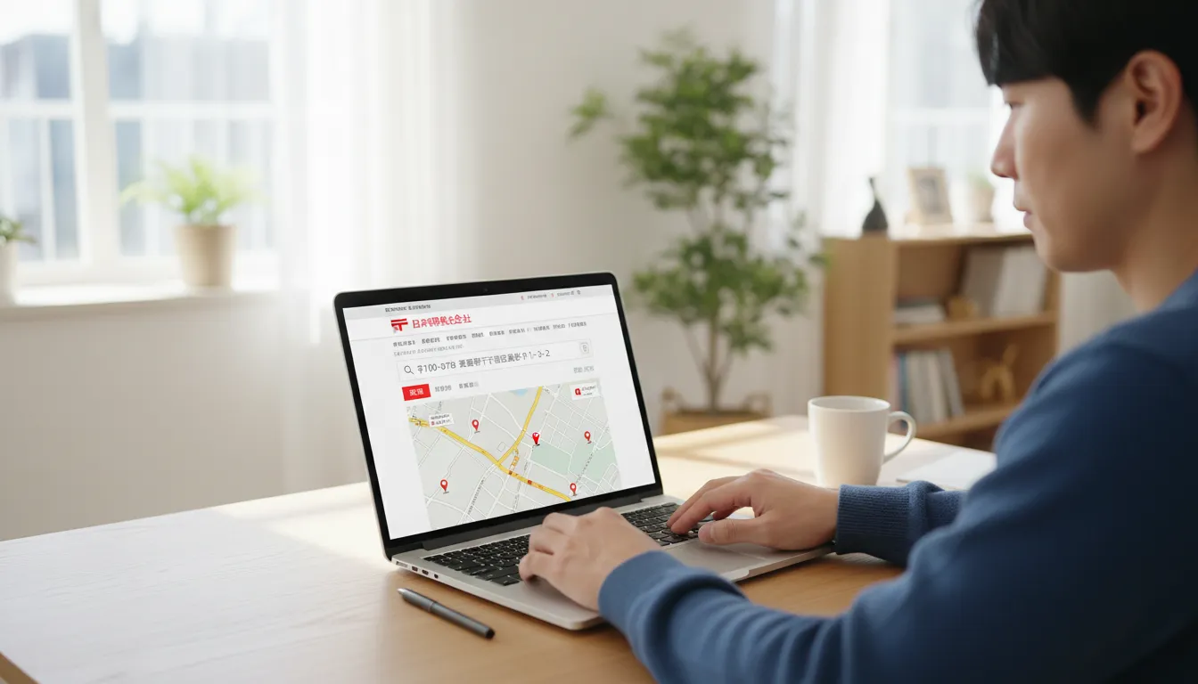 공신력을 자랑하는 일본 우정국 공식 검색 서비스